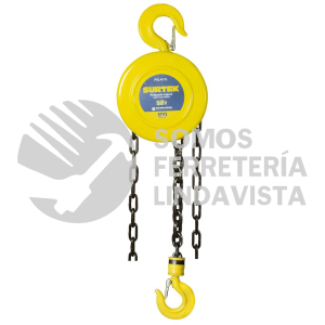 POLAC1L POLIPASTO MANUAL 1 RAMAL 0.5 TON, CADENA 2.5 M SURTEK