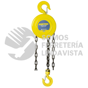 POLAC4L POLIPASTO MANUAL 2 RAMALES 3 TON, CADENA 3 M SURTEK