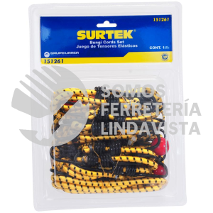 151261 JUEGO DE TENSORES ELASTICOS, 24 PIEZAS SURTEK