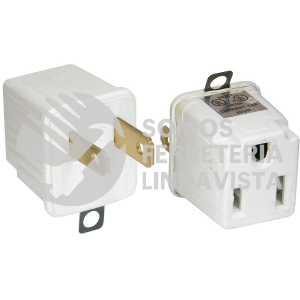 136074 ADAPTADOR CLAVIJA DE ATERRIZADO A POLARIZADO ABS, 2 PIEZAS SURTEK