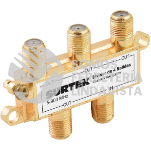 153208 DIVISOR COAXIAL , 1 ENTRADA 4 SALIDAS SURTEK