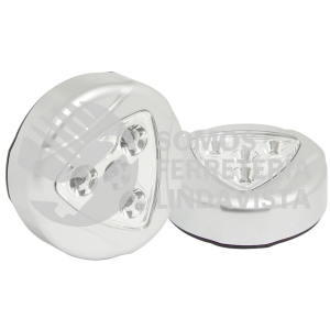 136029 LAMPARA DE LED PARA CLOSET 3 PILAS "AAA", 2 PIEZAS, 30 LM SURTEK