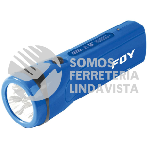 144095 LINTERNA RECARGABLE DE PLASTICO 3 LED FOY