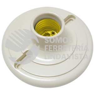 136665 PORTALAMPARA REDONDA DE BAQUELITA PARA TECHO 4" SURTEK