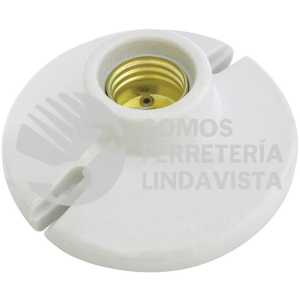 136663 PORTALAMPARA REDONDA DE PORCELANA PARA TECHO 3" SURTEK