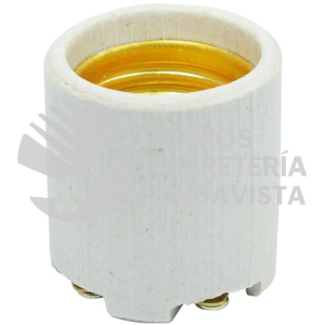 136675 PORTALAMPARA SENCILLA DE PORCELANA 3.5 CM SURTEK