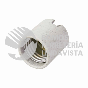 136676 PORTALAMPARA DE PORCELANA CON SOPORTE TIPO NIPLE 4 CM SURTEK