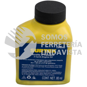 134000 ACEITE SEMI SINTETICO DOS TIEMPOS 50:1, 80 ML SURTEK