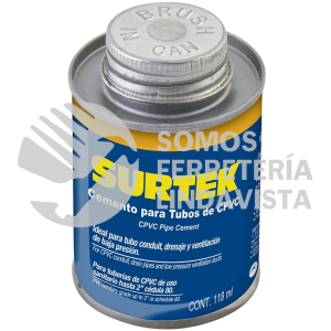 121134 CEMENTO PARA TUBO CPVC, 118 ML SURTEK