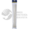 114229 CINCHOS PLASTICOS 500 X 7.8 MM, TENSION 70 KG DE 50 PIEZAS COLOR BLANCO SURTEK