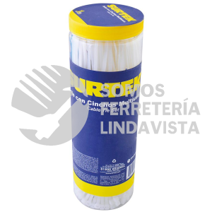 114224 CINCHOS DE PLASTICO EN BOTE, 800 PIEZAS SURTEK