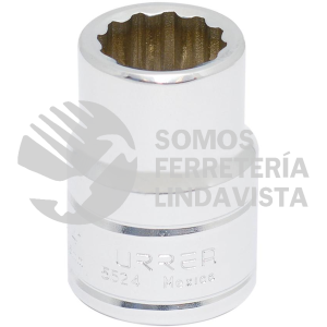 5524 DADO CUADRO DE 3/4", 12 PUNTAS, EN PULGADAS, 3/4" URREA