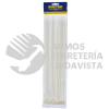 114212 CINCHOS PLASTICOS 300 X 4.6 MM, TENSION 22 KG DE 50 PIEZAS COLOR BLANCO SURTEK