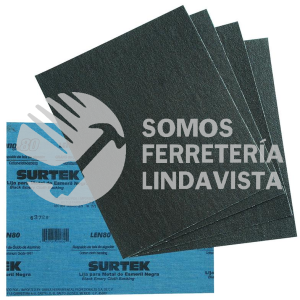 LEN80 LIJA NEGRA PARA ESMERIL, GRANO 80 SURTEK