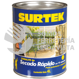 SP40200 ESMALTE DE SECADO RAPIDO 1 LT COLOR BLANCO SURTEK