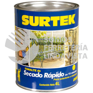 SP40362 ESMALTE DE SECADO RAPIDO 4 LT COLOR AZUL BRILLANTE SURTEK