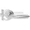 CPF2-10S-US32D COMBO TOSCANA FUNCION DE PASO, ACERO INOXIDABLE, LLAVE DE PUNTOS, EN CAJA PROFORZA