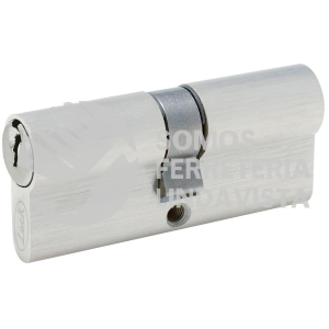 LC70ENS CILINDRO EUROPEO 70 MM FUNCION DOBLE, NIQUEL SATINADO, LLAVE ESTANDAR, EN CAJA LOCK