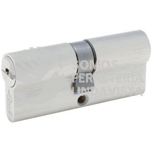 LCM70NS CILINDRO EUROPEO 70 MM FUNCION SENCILA, NIQUEL SATINADO, RANURA MARIPOSA, EN CAJA LOCK