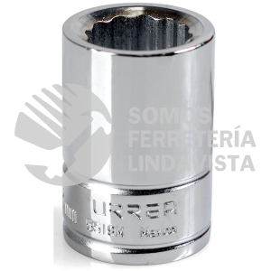 5519M DADO CUADRO DE 3/4", 12 PUNTAS, METRICO, 19 MM URREA