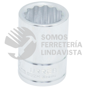 5522M DADO CUADRO DE 3/4", 12 PUNTAS, METRICO, 22 MM URREA