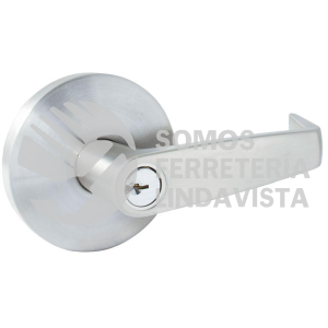 LR000B MANIJA CILINDRICA FUNCION RECAMARA, ACERO INOXIDABLE, LLAVE ESTANDAR, BLISTER LOCK