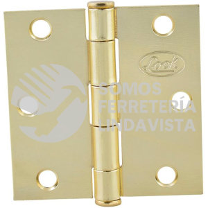 LBC35LB BISAGRA CUADRADA LATON BRILLANTE 3.5" X 3.5" LOCK