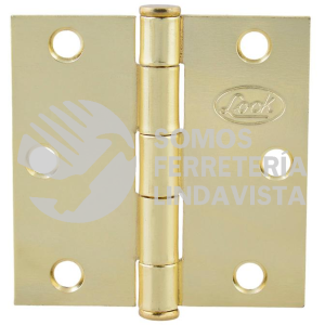 LBC40LB BISAGRA CUADRADA LATON BRILLANTE 4" X 4" LOCK