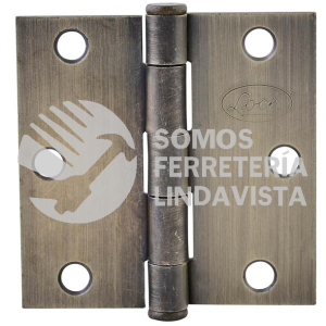LBC35LA BISAGRA CUADRADA LATON ANTIGUO 3.5" X 3.5" LOCK