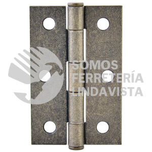 LBA20LA BISAGRA ALARGADA LATON ANTIGUO 1.5" X 1.46" LOCK