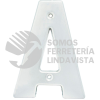 L70AC LETRA A BOLD 4" NIQUEL SATINADO LOCK