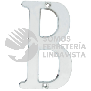 L701BCS LETRA B SLIM 4" NIQUEL SATINADO LOCK