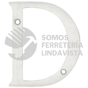 L701DCS LETRA D SLIM 4" NIQUEL SATINADO LOCK