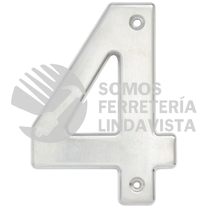 L604C NUMERO 4 BOLD 4" NIQUEL SATINADO LOCK