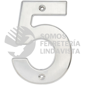 L605C NUMERO 5 BOLD 4" NIQUEL SATINADO LOCK