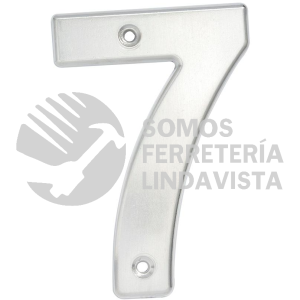 L607C NUMERO 7 BOLD 4" NIQUEL SATINADO LOCK