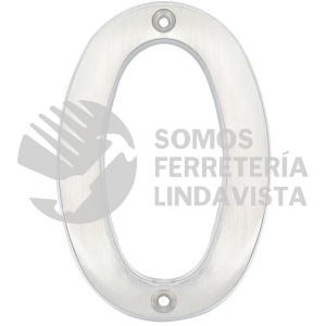 L6800CS NUMERO 0 SLIM 4" NIQUEL SATINADO LOCK