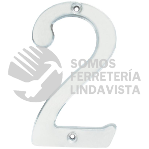 L6802CS NUMERO 2 SLIM 4" NIQUEL SATINADO LOCK