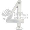 L6804CS NUMERO 4 SLIM 4" NIQUEL SATINADO LOCK