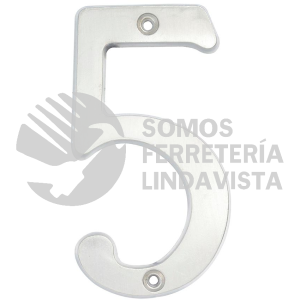 L6805CS NUMERO 5 SLIM 4" NIQUEL SATINADO LOCK