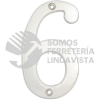 L6806CS NUMERO 6 SLIM 4" NIQUEL SATINADO LOCK