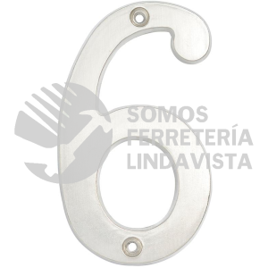 L6806CS NUMERO 6 SLIM 4" NIQUEL SATINADO LOCK
