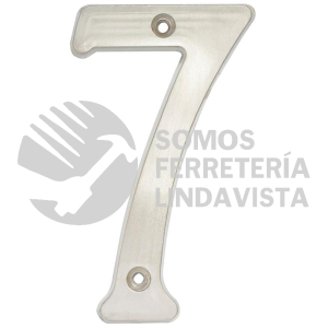 L6807CS NUMERO 7 SLIM 4" NIQUEL SATINADO LOCK