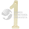 L6801LB NUMERO 1 SLIM 4" LATON BRILLANTE LOCK