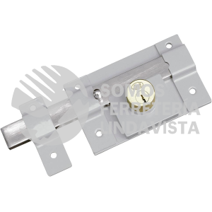 L510GS CERRADURA PARA CORTINA BARRA LIBRE FUNCION DOBLE, LLAVE ESTANDAR, EN CAJA LOCK