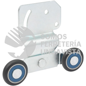 CCLOD JUEGO DE CARRETILLA DOBLE RIEL PARA CLOSET, GALVANIZADA LOCK