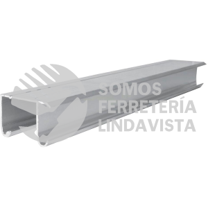 RIALJ2 RIEL TIPO JJ PARA CLOSET 2 M, DE ALUMINIO LOCK