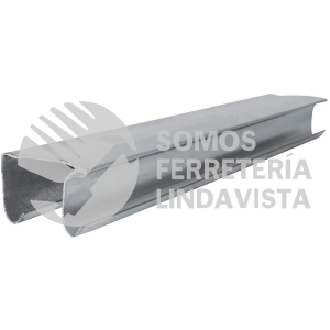 RILAJ2 RIEL TIPO JJ PARA CLOSET 2 M, DE LAMINA LOCK
