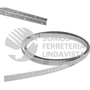 LBP1H BISAGRA PIANO BARRENADAS 1" X 1 M, NATURAL, EN CAJA LOCK