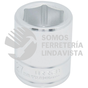 5527HM DADO CUADRO DE 3/4", 6 PUNTAS, METRICO, 27 MM URREA